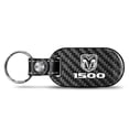 thumbnail image 1 of RAM 1500 Logo 100% Real Carbon Fiber 3 mm Thick Tag Style Key Chain Keychain, 1 of 6