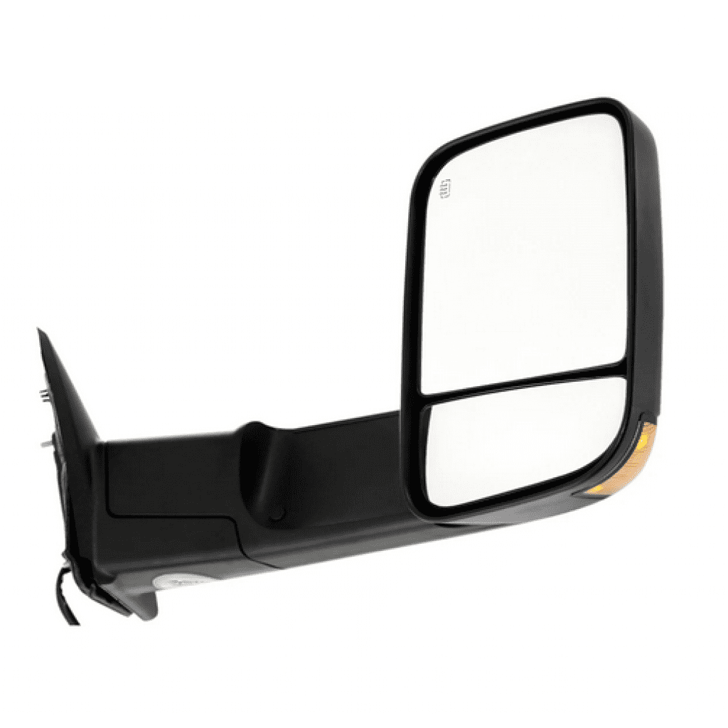 Ram 1500 Heated Mirrors Pair Of Black Power Heated Mirrors For 2009-2012 Ram 1500/2500 - Manual Fold, Direct Fit Ram 2500 Mirrors - Foto 5