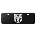 thumbnail image 1 of RAM 3D Logo 12" x 4.25" European Look Chrome Half-Size Stainless Steel License Plate, 1 of 5