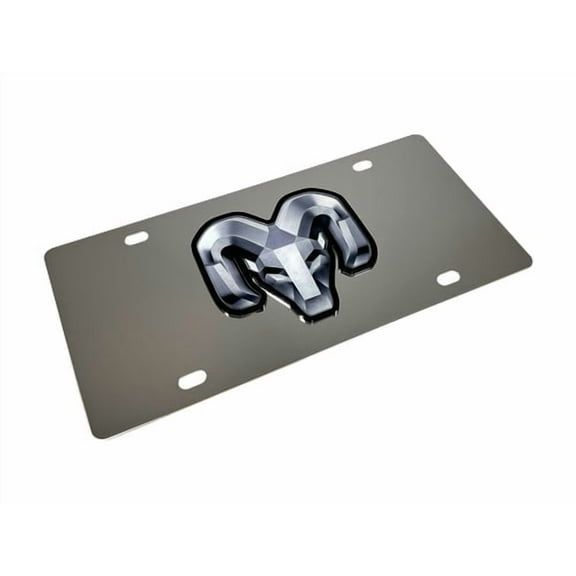 RAM 3D Logo Premium Chrome Stainless Steel License Plate Official Licensed