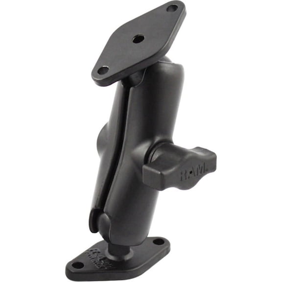 RAM-B-102U RAM Mounts Double Ball Diamond Plate Mount
