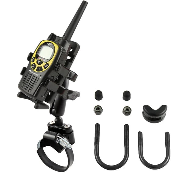 RAM-B-149Z-2-UN4 RAM Finger-Grip Universal Mount with ATV/UTV Rail Base
