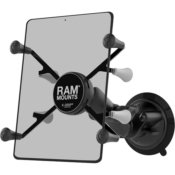 RAM-B-166-UN8U X-Grip with RAM Twist-Lock Suction Cup Mount for 7"-8" Tablets with Medium Arm for Vehicle Windshields