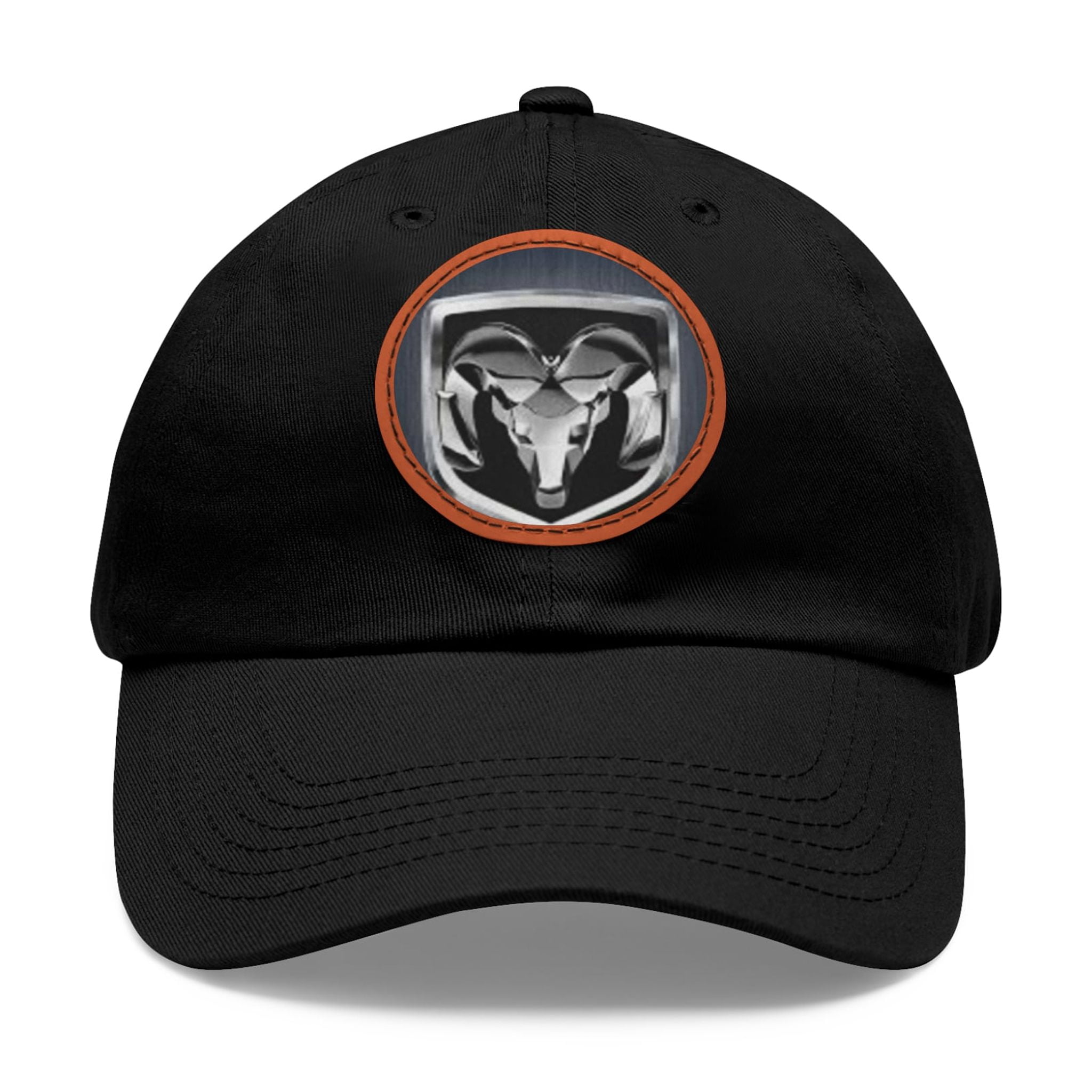Ram Patch RAM Dad Hat with Leather Patch (Round) - Walmart.com