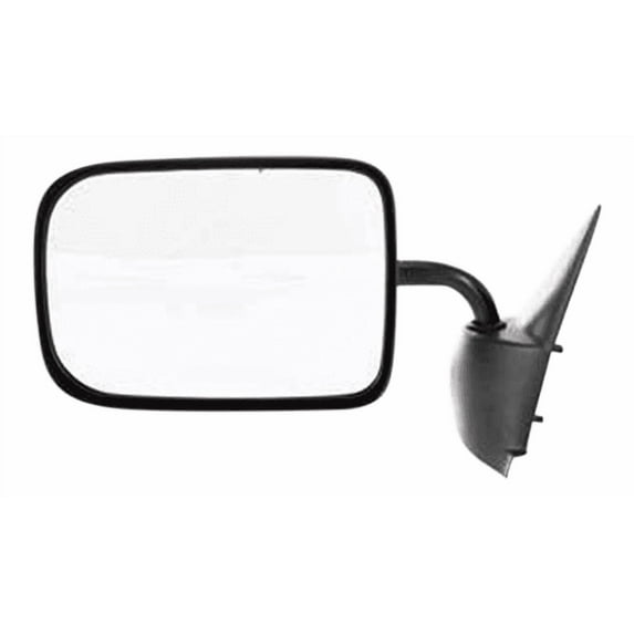 RAM FULL SIZE P/U 94-97 MIRROR LH, Non-Towing, Manual Adjust, Manual Folding, Non-Heated, Textured