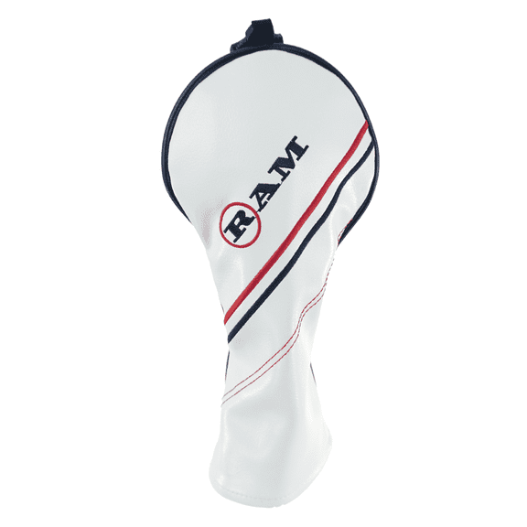 RAM FX GOLF CLUB HEADCOVERS For #3 FAIRWAY WOODS, WHITE