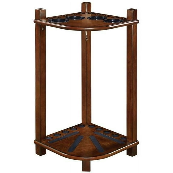 RAM Game Room FCR2 CN Square Leg Floor Cue Rack, Chestnut