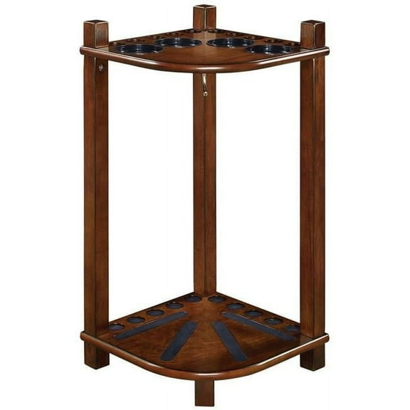 RAM Game Room FCR2 CN Square Leg Floor Cue Rack, Chestnut