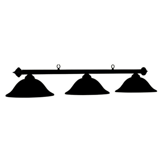MARSEILLES-60" BILLIARD LT-PAINTED BLACK