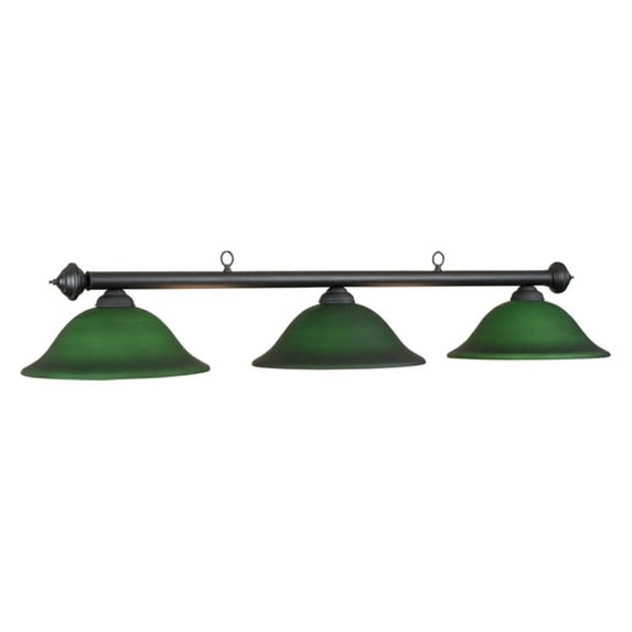 Traditional Style 60" Marseilles 3-Light Lamp, Green