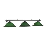 Traditional Style 60" Marseilles 3-Light Lamp, Green