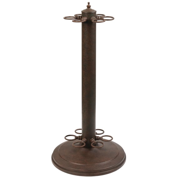 24"H POOL CUE HOLDER-OLD BROWN