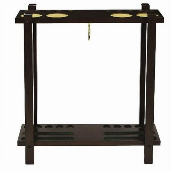 RAM Gameroom Products SFCR-CAP Straight Floor Cue Rack - Cappuccino