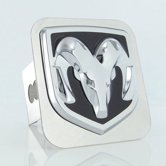 RAM LOGO CHR HITCH PLUG