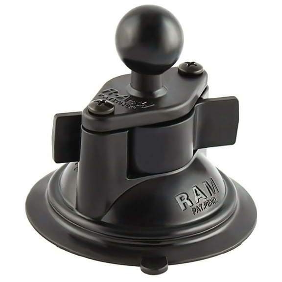 RAM MOUNT 3.25" SUCTION CUP TWIST LOCK BASE W/ 1" BALL