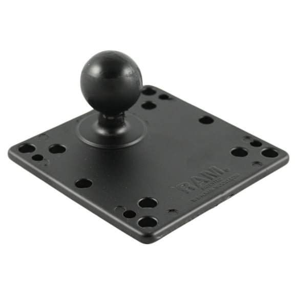 RAM MOUNT 3.625" SQUARE PLATE W/ VESA HOLE PATTERN 1.5" BALL