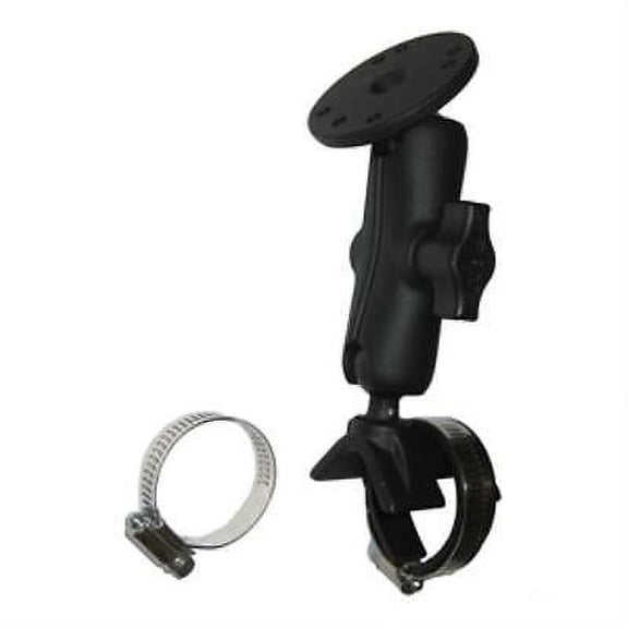 RAM-B-108U RAM Double Ball Strap Hose Clamp Mount with Round Plate - Medium
