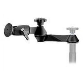 RAM Mount 12" Double Swing Arm w/2.5" Round Base - Powder Coated Marine Grade Aluminum