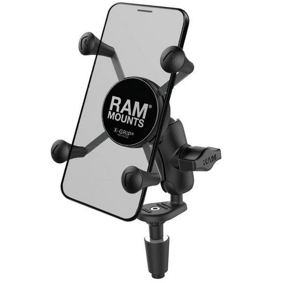 RAM Mounts X-Grip Phone Holder with Motorcycle Fork Stem Base