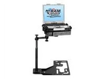 RAM No-Drill Laptop Stand System RAM-VB-168-SW1 - Mounting kit (mounting base, pole mount adapter, swing arm, dual swing arm, universal mount) - for notebook - steel - black powder coat - in-car