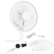 RAM-PRO 6 in 2-Speed Adjustable Tilt Clip-On Mini Fan