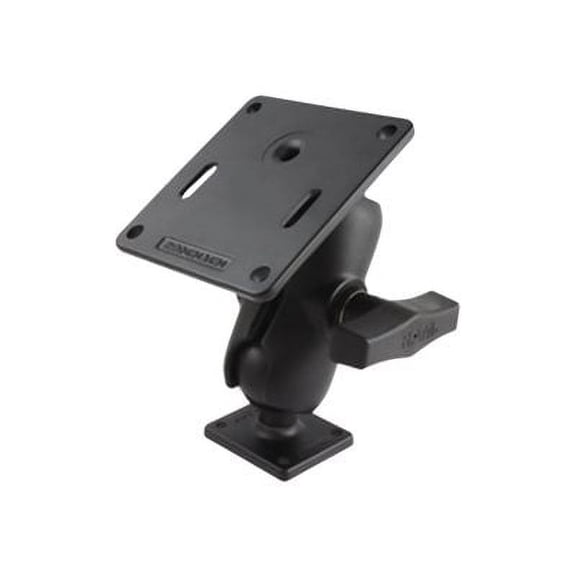 RAM RAM-347U-B-2461 - Mounting kit (ball joint, VESA adapter plate) - rubber, powder-coated marine grade aluminum