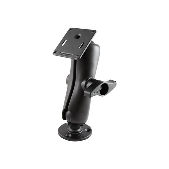 RAM RAM-D-101U-2461 - Mounting kit (double socket arm, 2 mounting plates) - marine grade aluminum - mounting interface: 75 x 75 mm