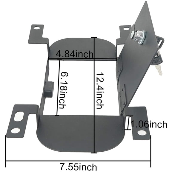 RAM Rear Seat Floor Locking Storage Box Compatible with Dodge RAM 1500/2500/3500 09-18 Pickup Truck