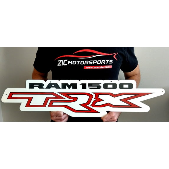 RAM TRX Steel Sign - Red