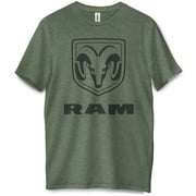 RAM Truck Classic Black Logo Officially Licensed Men's Graphic Short Sleeve Tee