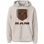 RAM Truck Classic Leather Logo Officially Licensed Men's Graphic Hooded Sweatshirt