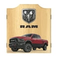 thumbnail image 1 of RAM Truck Red Dart Board Cabinet Set with 6 Steel Tip Darts, 1 of 3