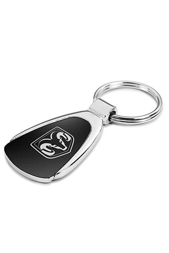 RAM Vertical Logo Black Tear Drop Key Chain Key-ring Keychain