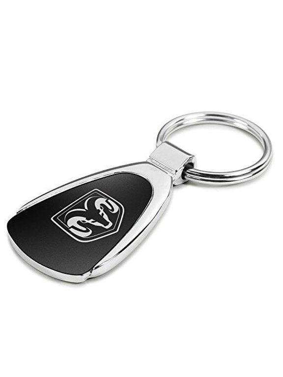 RAM Vertical Logo Black Tear Drop Key Chain Key-ring Keychain