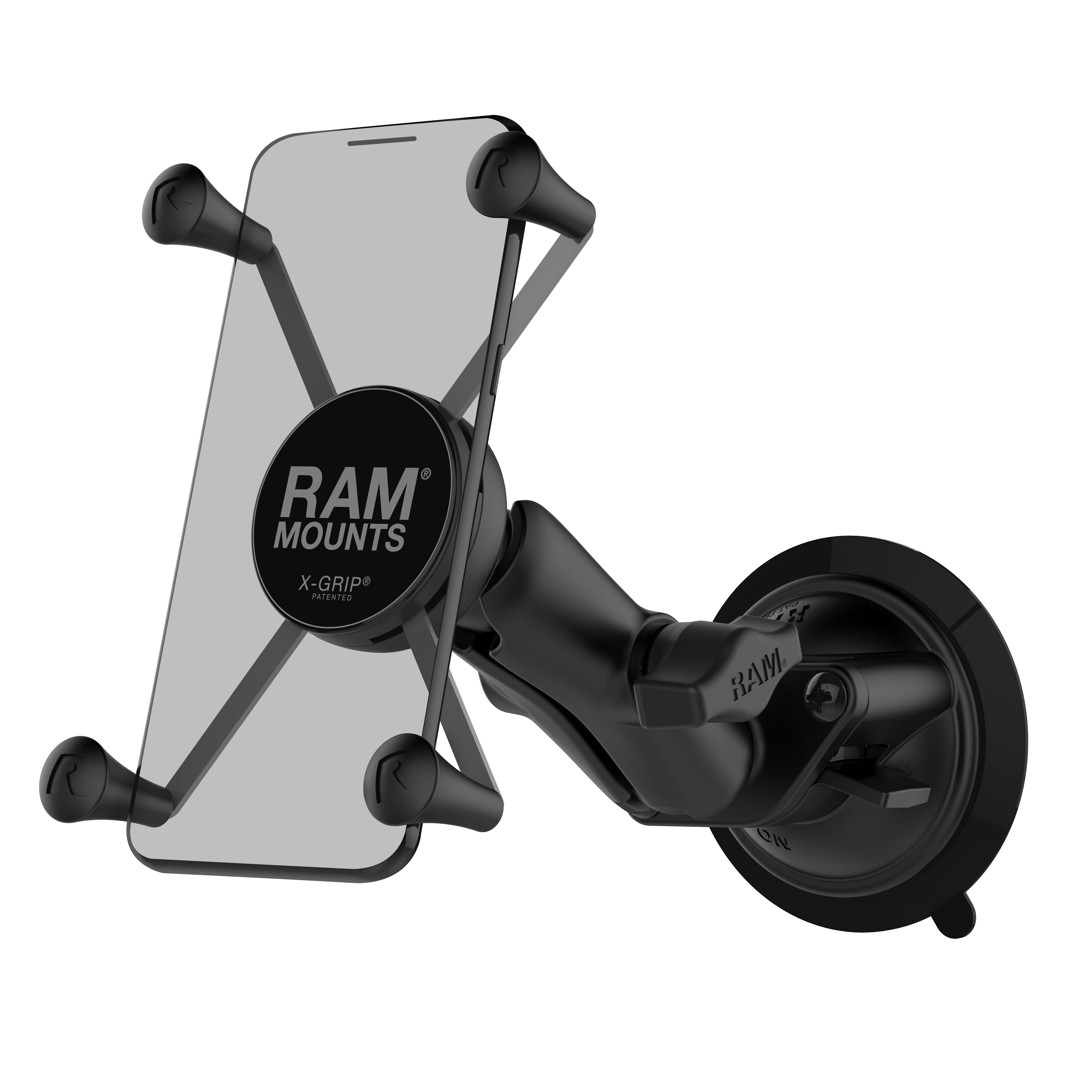 RAM MOUNTS RAM MOUNT TWIST-LOCK SUCTION CUP MOUNT W/LARGE PHONE X-GRIP
