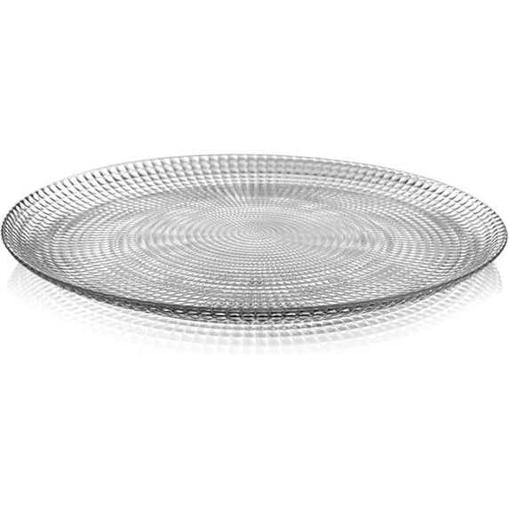 RAMART Studio Glass Helios Glass Dinner Plate, Clear - Set of 12