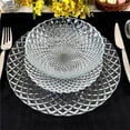 thumbnail image 1 of RAMART Studio Glass R1258-0 Pavo Glass Dinnerware Set, Clear - Set of 18, 1 of 1