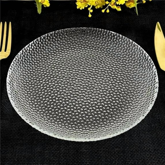 RAMART Studio Glass R1442-0 Cabana Glass Salad Plate, Clear - Set of 4