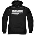thumbnail image 1 of RAMBO:FIRST BLOOD/KNIFE-ADULT PULL-OVER HOODIE-BLACK-XL, 1 of 1
