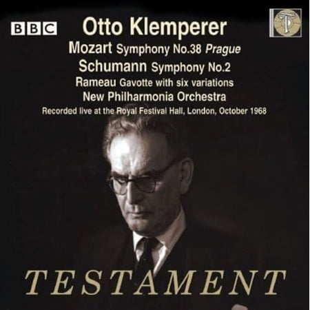RAMEAU (ORCHESTRATED BY OTTO KLEMPERER) GAVOTTE WITH SIX VARIATIONS. MOZART SYMPHONY NO.38 'P
