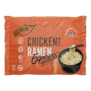 RAMEN EXPRESS Pack of 24: Vegetarian Ramen Noodle Packs, Egg and Dairy-Free, Chicken Flavor