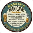 thumbnail image 1 of RAMON'S Man Cave Rules 14" Round Metal Sign Garage Wall Decor 100140009216, 1 of 1