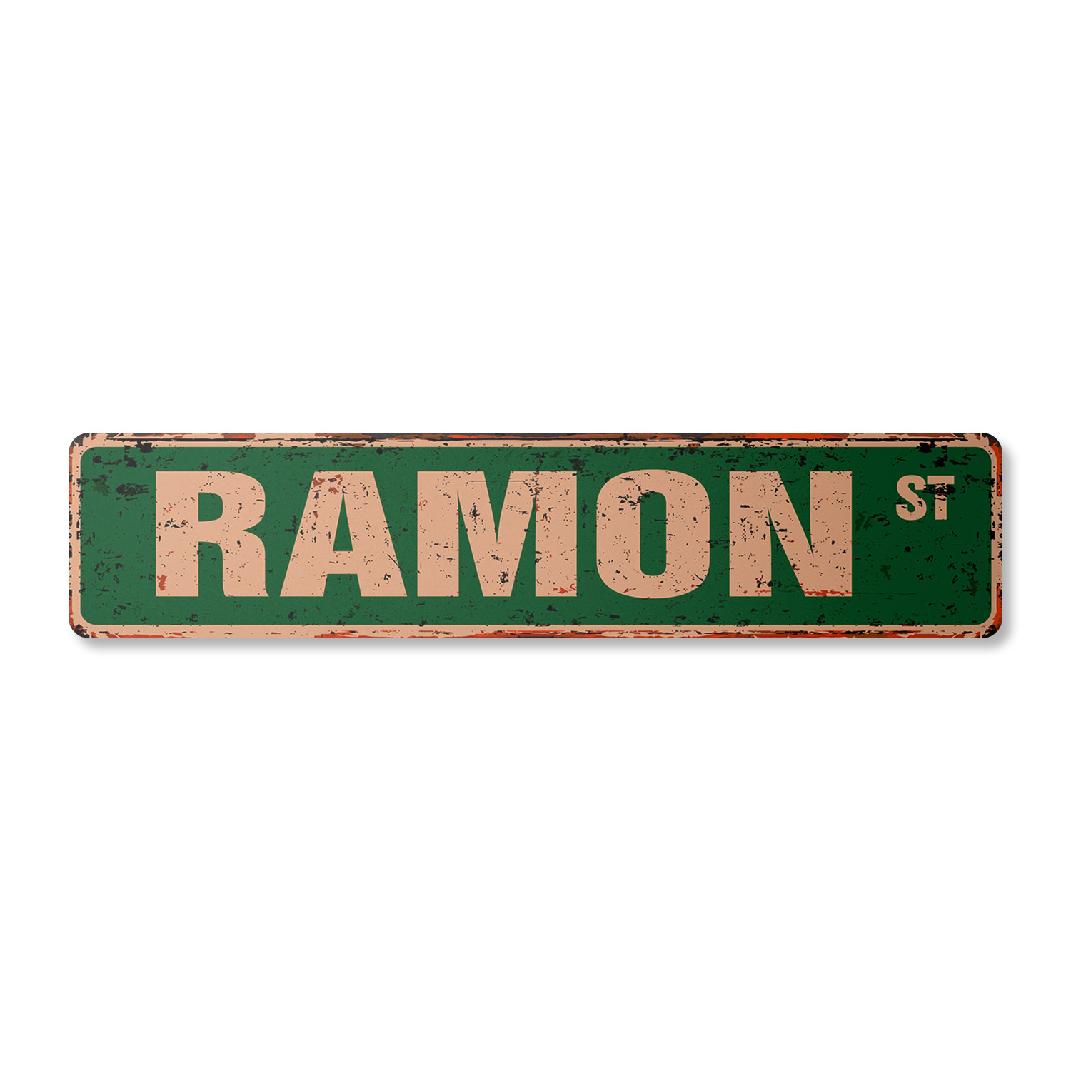 Welcome Ramon Sign RAMON Vintage Plastic Street Sign Childrens Name Room Sign | Indoor ...