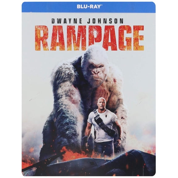 RAMPAGE STEELBOOK (Blu-ray + DVD) NEW