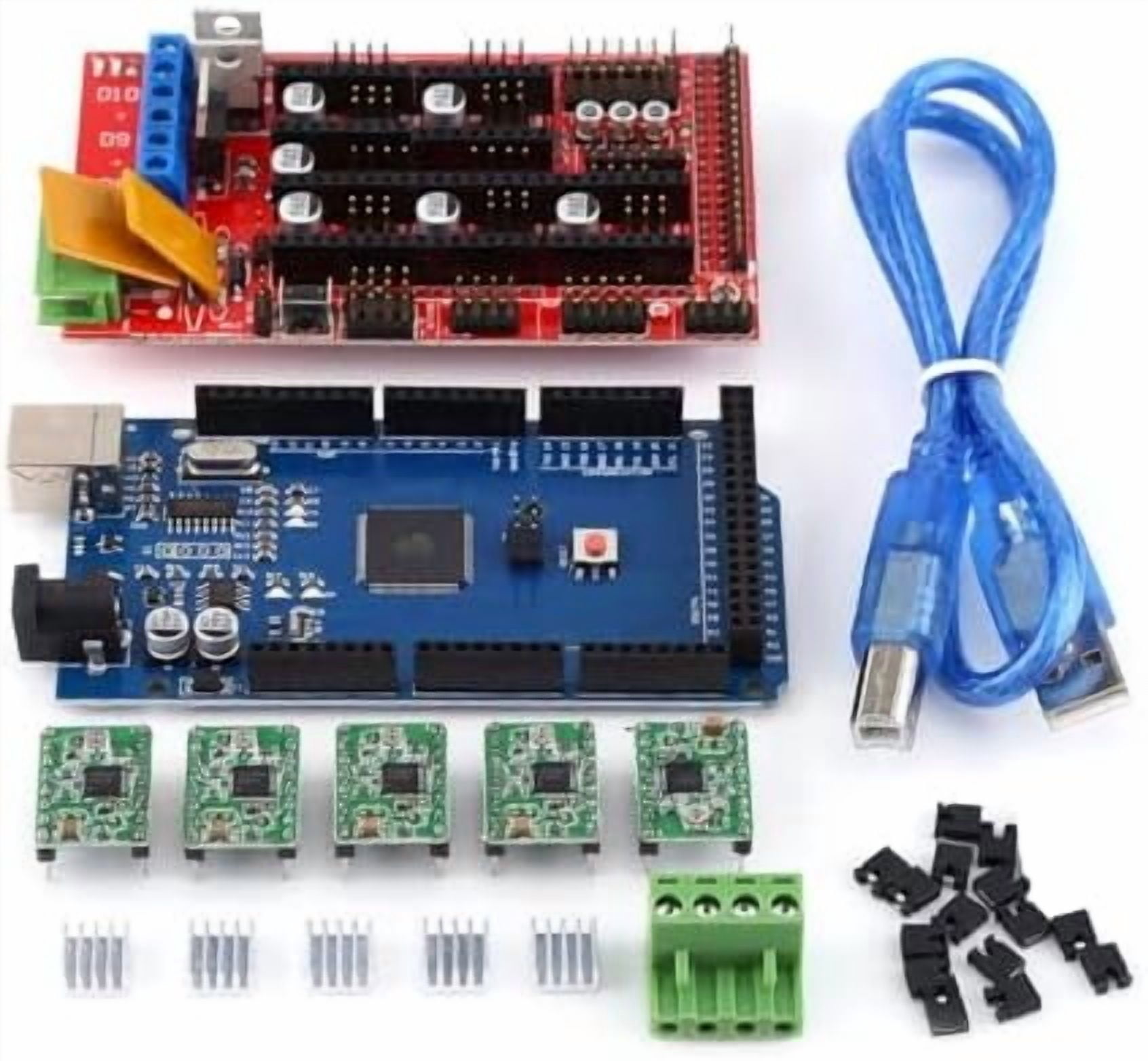 Controller With Ramp Input RAMPS 1.4, 3D Printer RAMPS 1.4 Controller + R3 + A4988 with Heat Sink ...