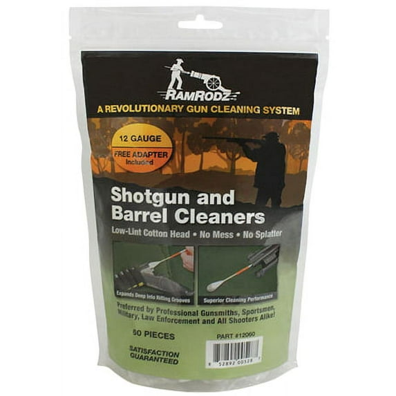 RAMRODZ BARREL CLEANER 12GA CLEANING SWABS