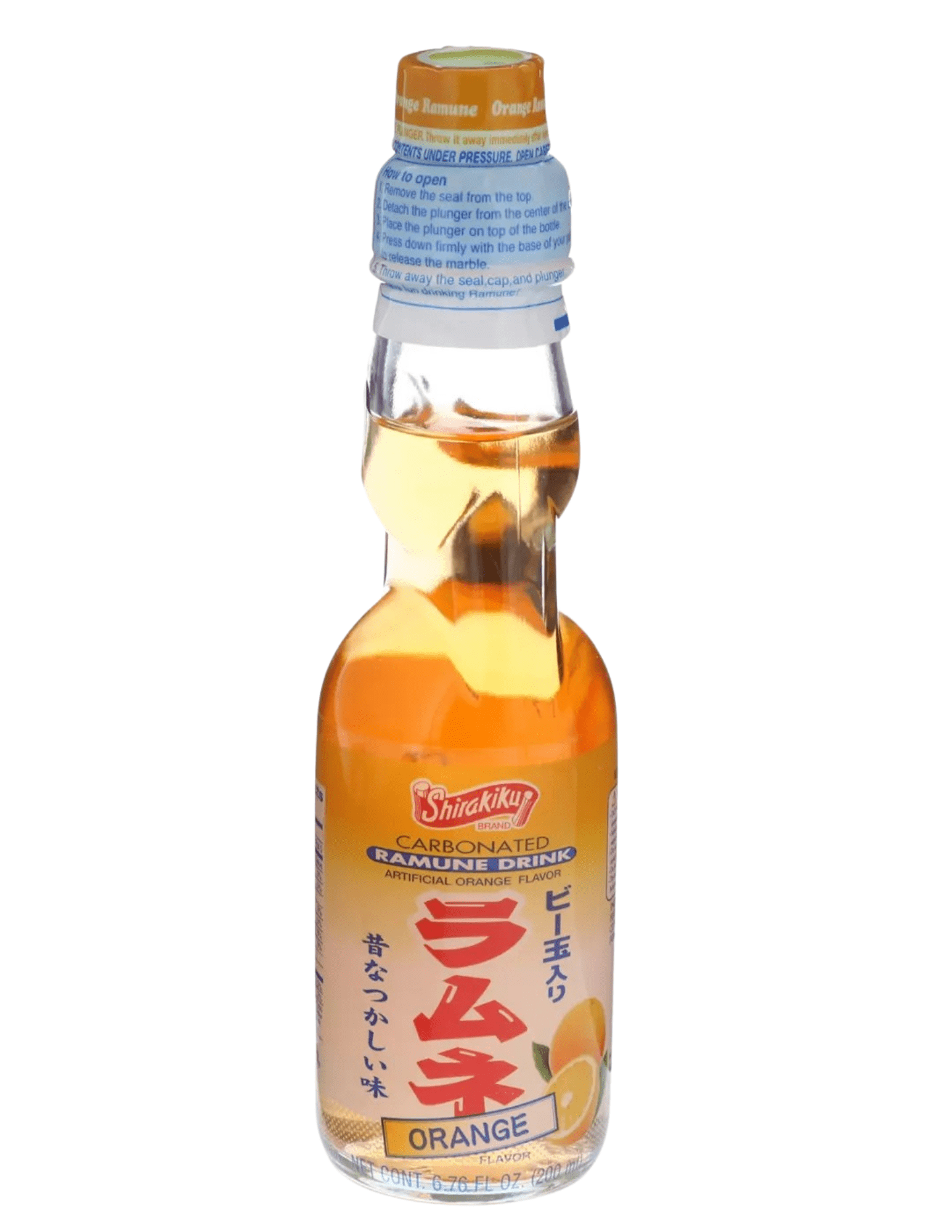 Ramune Drink Orange 200ml SK, No Common Allergen-Free Claims Apply
