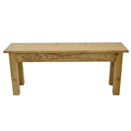 RANCH COLLECTION FARMHOUSE BENCH: GOLDEN OAK-66
