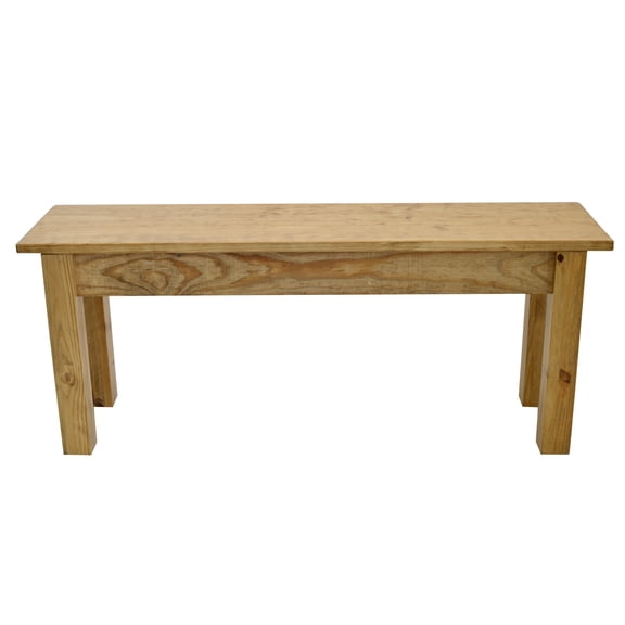 RANCH COLLECTION FARMHOUSE BENCH: GOLDEN OAK-66