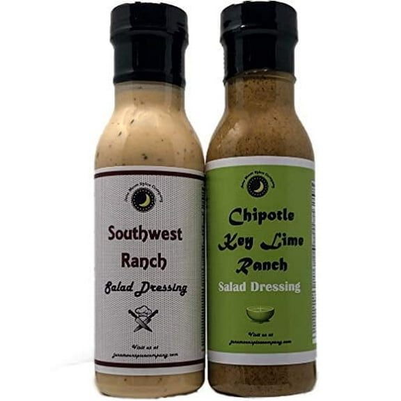 June Moon Spice Company's Ranch Salad Dressing Variety 2 Pack | 12 fl. oz. Flavor Lock Bottles